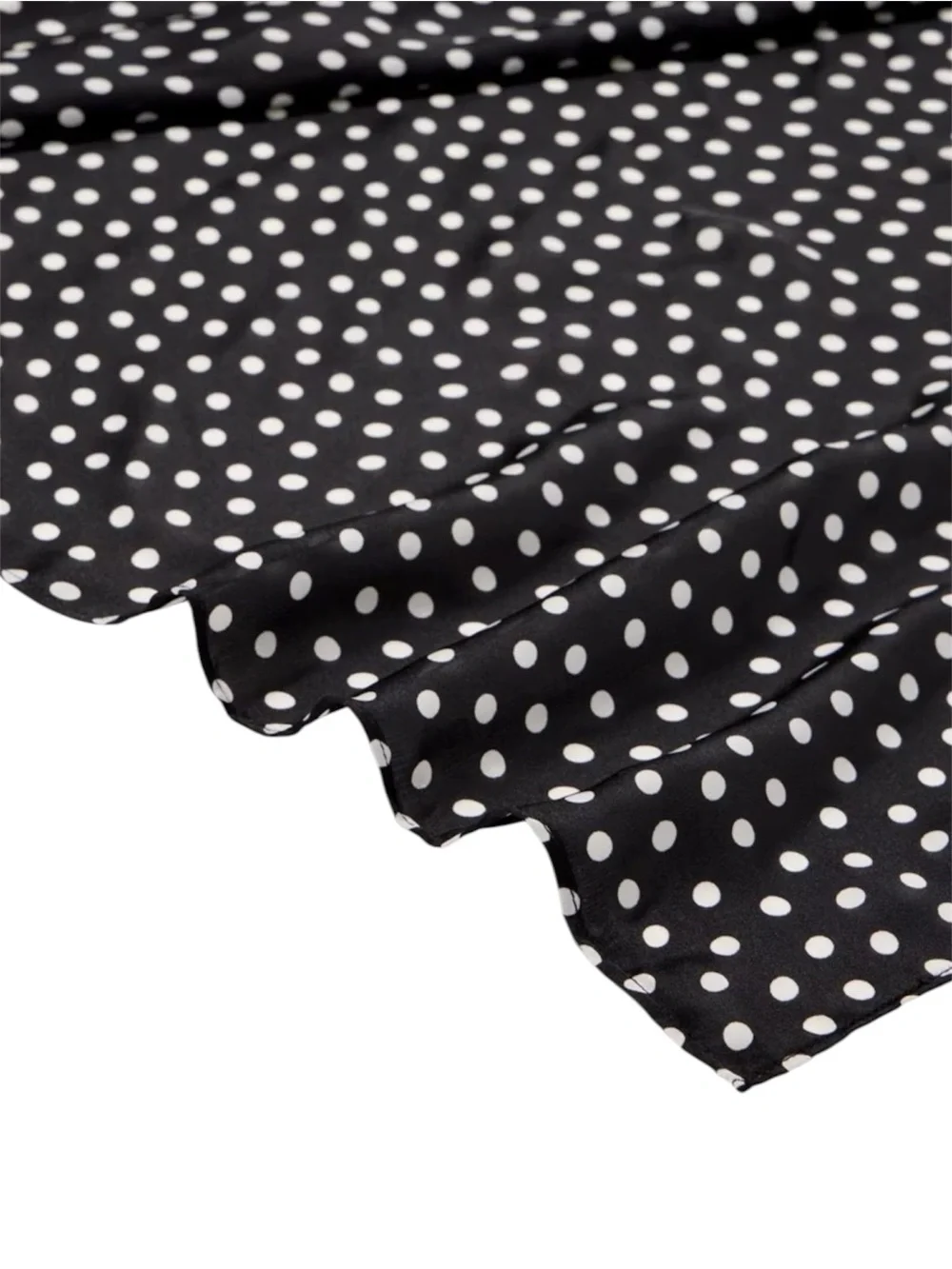 NEW WHBM Dot Print Square Accessory Scarf Millie Black White